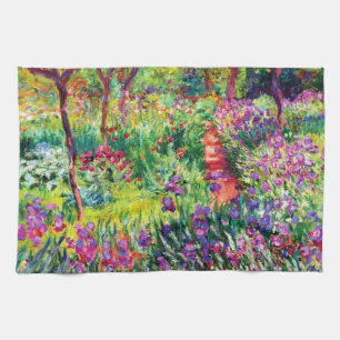 Linge De Cuisine Le jardin d'Iris à Giverny par Claude Monet