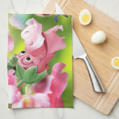 Linge De Cuisine Le jardin fleuri Ladybug Towel Tea Towel. (Quart Plié)