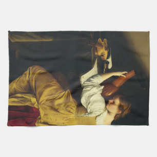 Linge De Cuisine Le Joueur de Luth par Orazio Gentileschi Art
