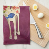 Linge De Cuisine Le jour du chat mignon blanc mort (Quart Plié)