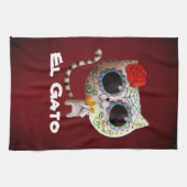 Linge De Cuisine Le jour du chat mignon mort (Horizontal)