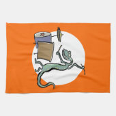 Linge De Cuisine Le lézard de la batterie (Horizontal)