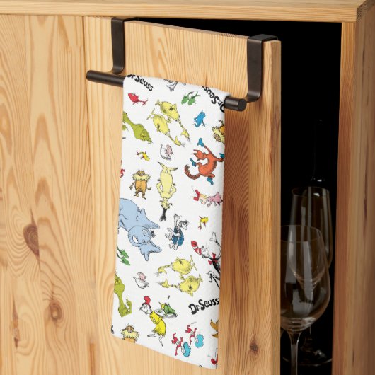 Linge De Cuisine Le monde de motif de Dr Seuss (Pliage en tiers)