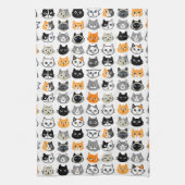 Linge De Cuisine Le Motif des visages de chat| Cool Kitty Cat Lover (Vertical)