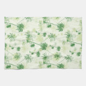 Linge De Cuisine Le Motif Green Palm Tree (Horizontal)
