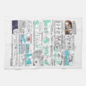 Linge De Cuisine Le mythe grec Comix Orphée Tea Towne (Horizontal)