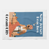 Linge De Cuisine Le New Jersey échoue la ville d'océan de ~ (Horizontal)