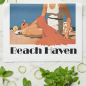 Linge De Cuisine Le New Jersey échoue l'asile de plage de ~ (Plié)