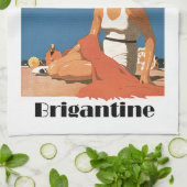 Linge De Cuisine Le New Jersey échoue le ~Brigantine (Plié)