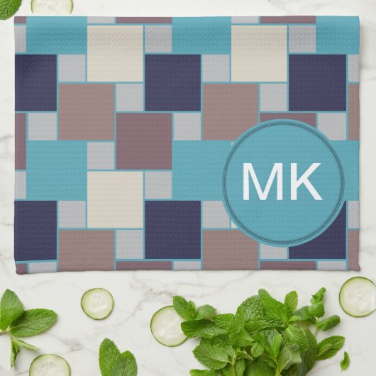 Linge De Cuisine Le paon sur la plage (Plié)