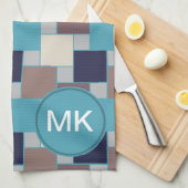 Linge De Cuisine Le paon sur la plage (Quart Plié)