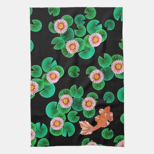 Linge De Cuisine Le papier Koi Pond (Vertical)