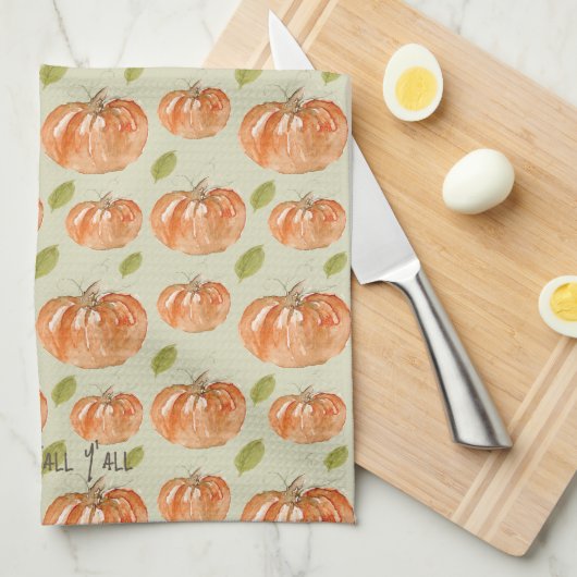 Linge De Cuisine Le patch Citrouille (Quart Plié)