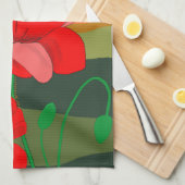 Linge De Cuisine Le pâté rouge au coucher du soleil (Quart Plié)