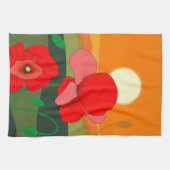 Linge De Cuisine Le pâté rouge au coucher du soleil (Horizontal)