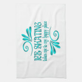 Linge De Cuisine Le patin à glace, un endroit heureux (Vertical)