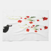 Linge De Cuisine Le pavot fleurit le lapin (Horizontal)