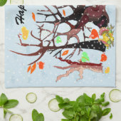 Linge De Cuisine Le pays des merveilles de l'automne (Plié)