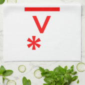 Linge De Cuisine Le Père Noël avec la barbe Émoticon de Noël (Plié)