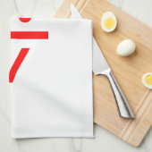 Linge De Cuisine Le Père Noël avec la barbe Émoticon de Noël (Quart Plié)