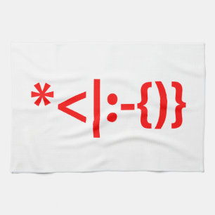 Linge De Cuisine Le Père Noël avec la barbe Émoticon de Noël