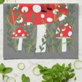 Linge De Cuisine Le Père Noël sur le champignon magique (Plié)