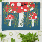 Linge De Cuisine Le Père Noël sur le champignon magique (Plié)