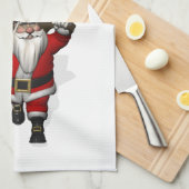 Linge De Cuisine Le père noël visitant la Croatie (Quart Plié)