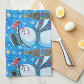 Linge De Cuisine Le Petit Snowman (Quart Plié)