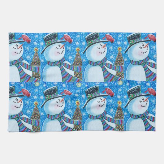 Linge De Cuisine Le Petit Snowman (Horizontal)