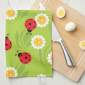 Linge De Cuisine Le pickle du printemps sur le vert frais (Quart Plié)