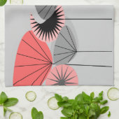 Linge De Cuisine Le pissenlit moderne de sets de table de la moitié (Plié)