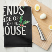 Linge De Cuisine Le Plus Joly Groupe D'Amis Les Noël Correspondant  (Quart Plié)