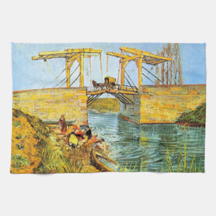 Linge De Cuisine Le pont Langlois à Arles par Vincent van Gogh