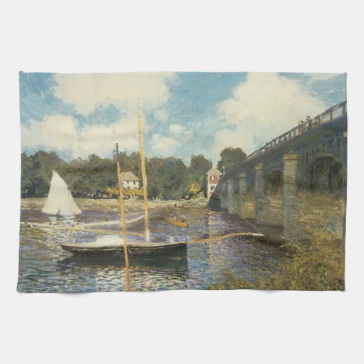 Linge De Cuisine Le pont routier d'Argenteuil par Claude Monet (Horizontal)
