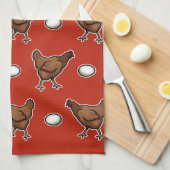 Linge De Cuisine Le poulet ou l'oeuf ? (Quart Plié)