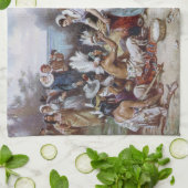 Linge De Cuisine Le premier Thanksgiving par Jean Ferris c. 1912 (Plié)