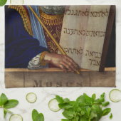 Linge De Cuisine Le prophète Moïse avec les tablettes de la loi (Plié)