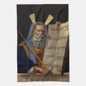 Linge De Cuisine Le prophète Moïse avec les tablettes de la loi (Vertical)