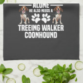 Linge De Cuisine Le propriétaire de Treeing Walker Coonhound a égal (Plié)