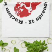 Linge De Cuisine Le racisme est le cancer (Plié)