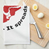 Linge De Cuisine Le racisme est le cancer (Quart Plié)