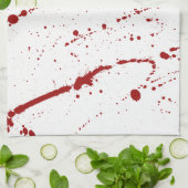 Linge De Cuisine Le sang, Halloween a bloody souillé l'éclaboussure (Plié)