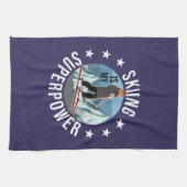 Linge De Cuisine Le Ski Est Ma Superpuissance (Horizontal)