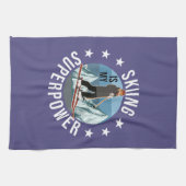 Linge De Cuisine Le Ski Est Ma Superpuissance (Horizontal)