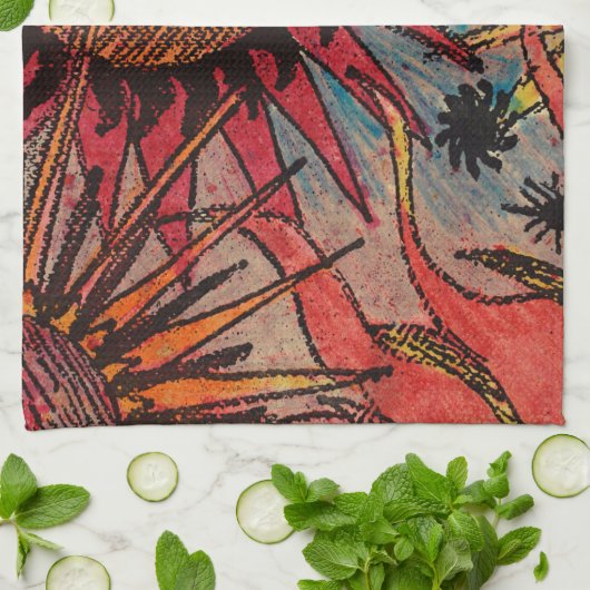 Linge De Cuisine Le soleil et la lune (Plié)