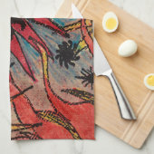 Linge De Cuisine Le soleil et la lune (Quart Plié)