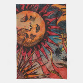 Linge De Cuisine Le soleil et la lune (Vertical)