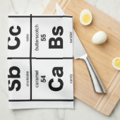 Linge De Cuisine Le Tableau périodique des desserts (Quart Plié)