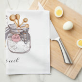 Linge De Cuisine Le temps des ingrédients de Baker de cuisiner (Quart Plié)